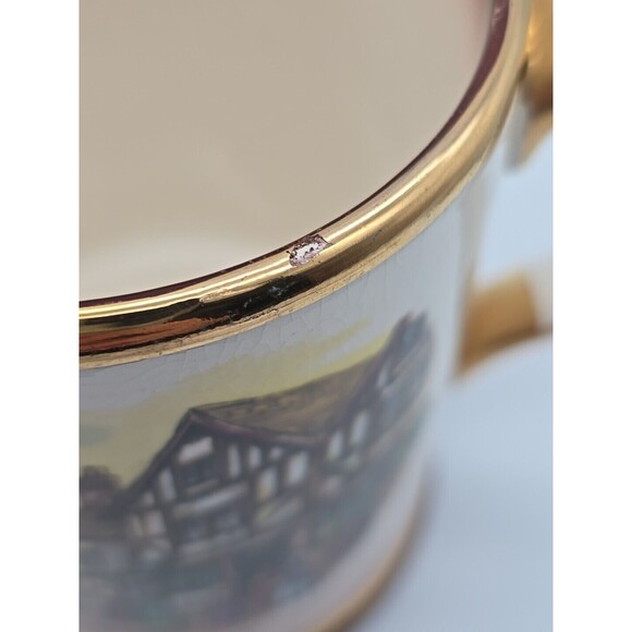 Vintage Tankard by ARTHUR WOOD England Gold Trim "Old Coach House - Bristol" - Picture 9 of 12